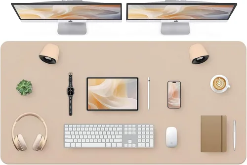 Miniatura 36 de Bloss Almohadilla de escritorio de cuero y reposamuñecas para teclado, alfombrilla grande para mouse + almohadilla para teclado + soporte de muñeca
