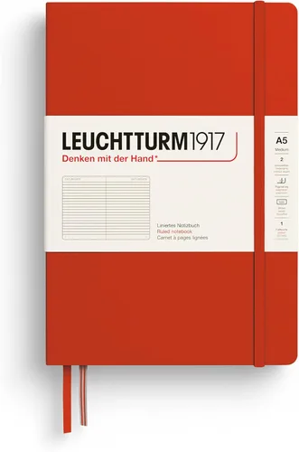 Miniatura 78 de LEUCHTTURM1917 - Cuaderno de tapa dura mediano A5 con 251 páginas numeradas para escritura y diario (verde menta, con puntos)
