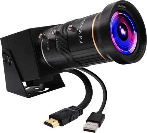 Miniatura 4 de ELP 4K USB HDMI Cámara Manual Zoom Webcam - Enfoque Variable H.264 Mini Cámara de Seguridad USB para Computadora Telescópica - 8mp IMX415 CCTV