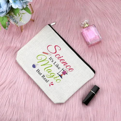 Miniatura 3 de Regalos de ciencia para mujeres, bolsa de maquillaje, regalos para profesores de ciencia, regalo para amantes de la ciencia, científico, química