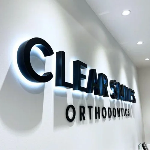 Letreros de canal retroiluminados LED personalizados para negocios, letras de canal invertido personalizadas en 3D, letreros de logotipo de negocios