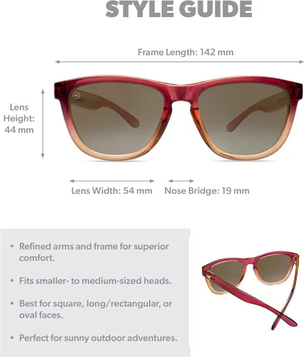 Miniatura 5 de Knockaround Lentes de sol polarizados prémium para hombres y mujeres, lentes resistentes a los impactos y protección completa UV400, negro