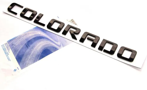 Miniatura 3 de Yoaoo 3 piezas OEM Emblemas de letras para Colorado Compatible con Colorado Brillante 2007-2019 (Negro)