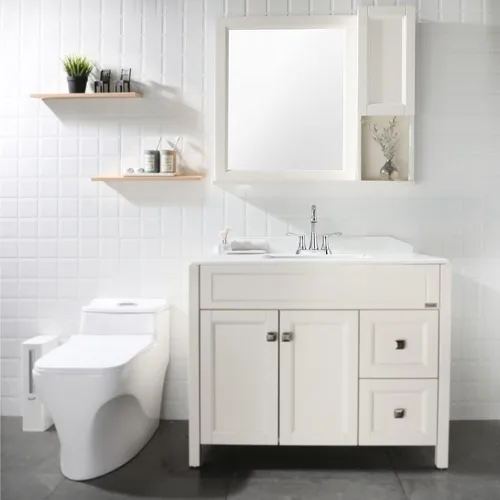 Miniatura 6 de PARLOS - Grifo de fregadero de baño de 2 manijas con boquilla giratoria y desagüe desplegable de metal y líneas de suministro para llave, cromado