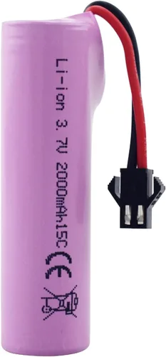 Miniatura 4 de 2PCS 3.7V 2000mAh SM-2P Plug Lithium Battery with USB Charging Cable suitable for DE68 DE44 DE45W DE45 DE58 DE49 DE57 DE70 Off-Road Vehicle Truck