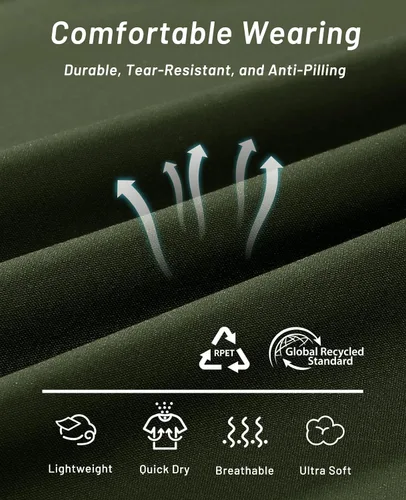 Miniatura 5 de MIER - Pantalones cortos de correr para hombre, de secado rápido, con bolsillo con cremallera, cintura elástica, pantalones cortos atléticos