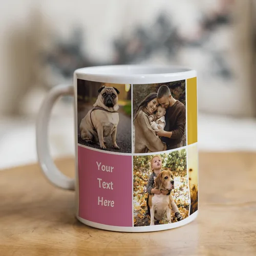 Taza de cerámica personalizada con fotos, taza de café personalizada, personalizable con imágenes, texto, fotos, logotipos - Taza de café