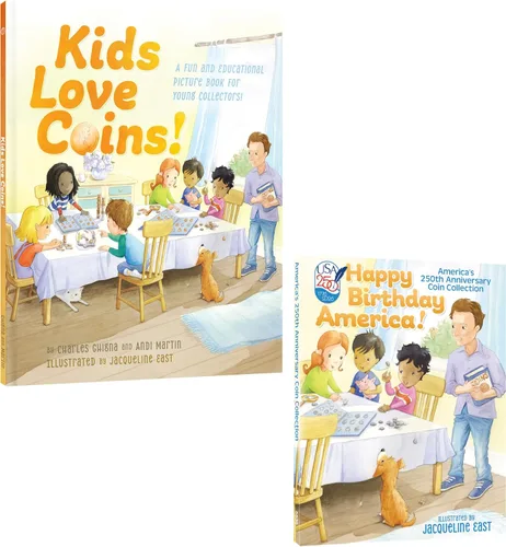 Miniatura 8 de Whitman 250th America Celebration Coin Folder – Kids Love Coins P & D Mints #5536