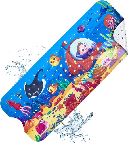 Miniatura 11 de Vannokor Tapetes para Bañera para Baño 27x14 Pulgadas, Tapete de Baño para Bañera se Siente Genial en Pies Cansados, Amigable Lavable a Máquina