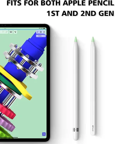 Miniatura 2 de Paquete de 60 fundas de punta para Apple Pencil de 2ª generación y 1ª generación, compatible con punta de lápiz Apple, cubierta antideslizante