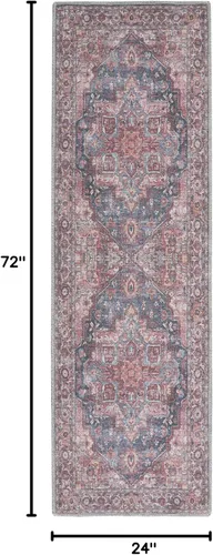 Miniatura 84 de Nourison Home New Concept - Alfombra lavable de 6 x 9 pies, fácil de limpiar, no se desprende, para dormitorio, sala de estar, comedor y cocina