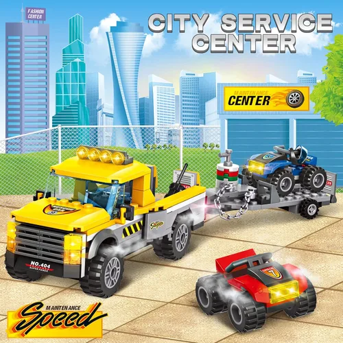 Miniatura 7 de City Race Buggy Transporter - Juego de construcción de 324 piezas 3 en 1 para camiones de servicio urbano, vehículos STEM, juguetes de construcción