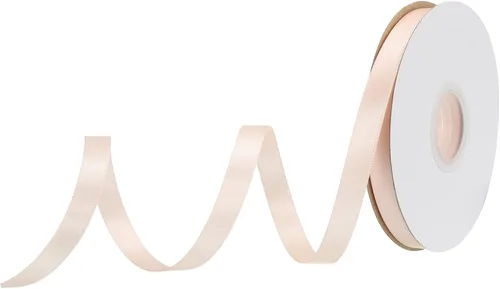 Miniatura 207 de MECCANIXITY Cinta de satén de 3/8 pulgadas de 50 yardas, de grogrén, de seda sólida, fina para ramo de boda, para regalo del día de San Valentín
