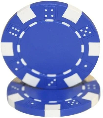Miniatura 13 de Brybelly Clay Composite Striped Dice 11.5-gram Poker Chips (100-pack) - Blank Non-denominated Poker Chips - Custom Cash Games and Home Casino Poker