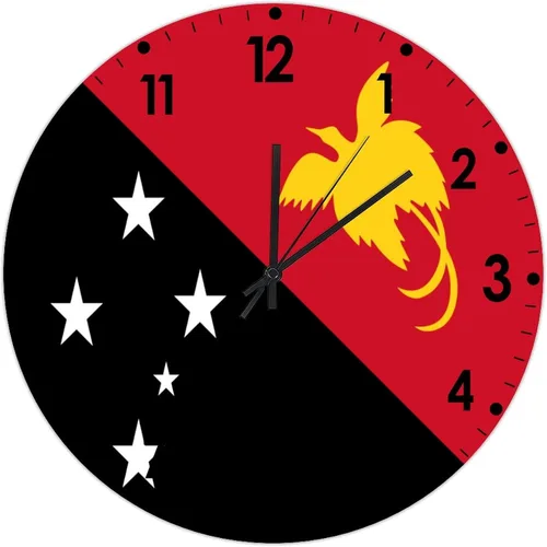 Miniatura 97 de Cheyan Reloj de pared con bandera de Canadá de 12 pulgadas, silencioso, sin tictac, de PVC, funciona con pilas, reloj redondo decorativo, regalo