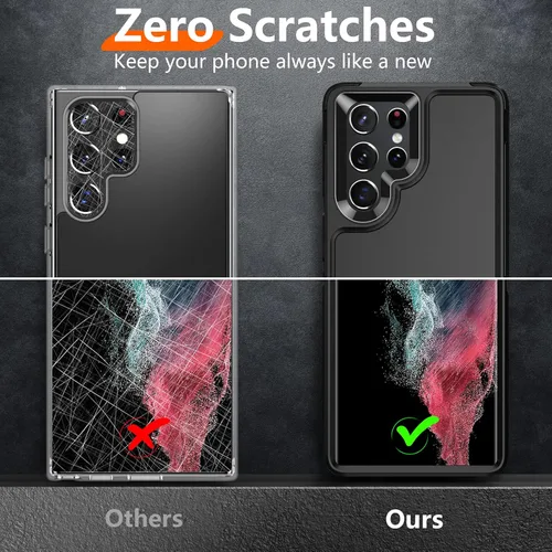 Miniatura 4 de Funda pesada a prueba de golpes para Samsung Galaxy S22 Ultra, con 2 unidades [protector de pantalla suave + protector de lente de cámara]