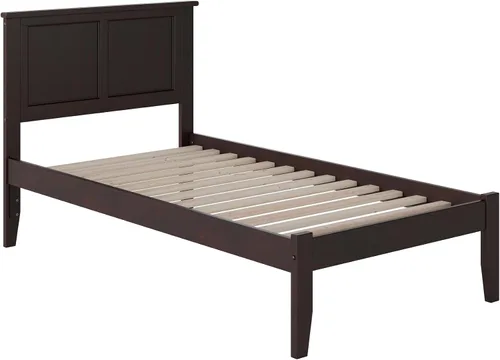 Miniatura 3 de Atlantic Furniture AR8621001 Madison - Cama de plataforma con tabla de pie abierto, tamaño individual, color espresso