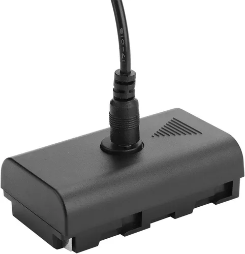 NPF - Fuente de alimentación externa de batería ficticia, acoplador de batería ficticia para NPF550 F570 F770 F750 F970 F990 con cable USB para