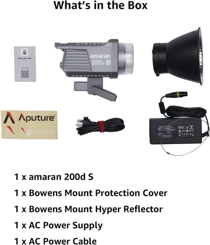 Miniatura 2 de Amaran - Luz de video LED de 200 W, 200 W, control de aplicación Bluetooth CCT 5,600k 0-100% Control de brillo, 8 efectos de iluminación