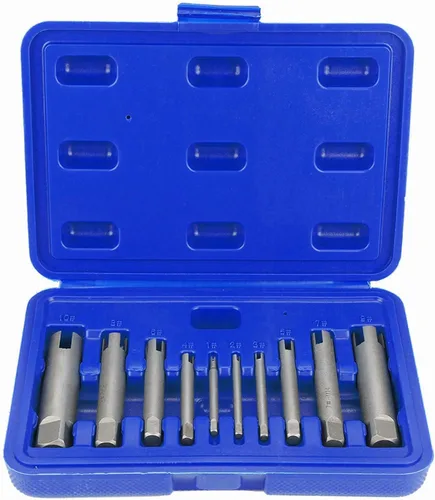 Miniatura 10 de LiebeWH Juego de extractor de grifos de acero con cabeza rota para trabajos de reparación diaria en el hogar (6 piezas)