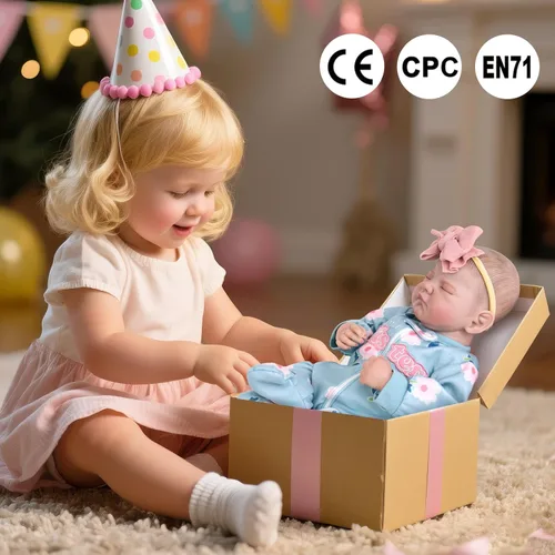 Miniatura 8 de Aori Muñecas Reborn de bebé realistas de 20 pulgadas, muñeca recién nacida de niña durmiendo ultra realista con cuerpo ponderado y muñeca de vinilo