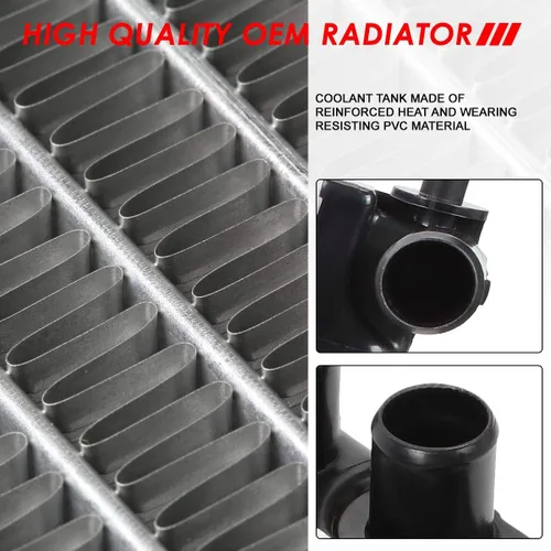 Miniatura 5 de Radiador Auto Dynasty compatible con Mazda MPV 2.5L AT/MT 00-01, DPI2330 estilo de fábrica de 1 hilera, radiador de refrigeración de núcleo