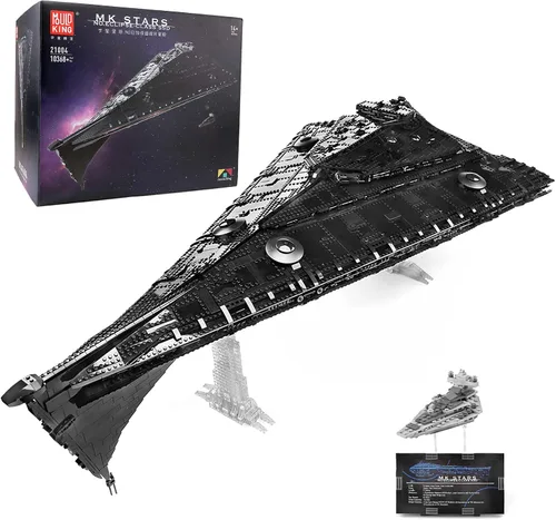 Mould King Modelo de destructor estelar 21004, juguete de construcción de destructor estelar imperial clase Eclipse, más de 10368 piezas, kit de