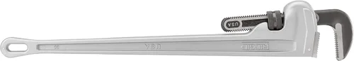 Miniatura 11 de RIDGID 31110 Modelo 836 Llave de tubería de plomería recta de aluminio de 36 pulgadas, plata, fabricada en los Estados Unidos
