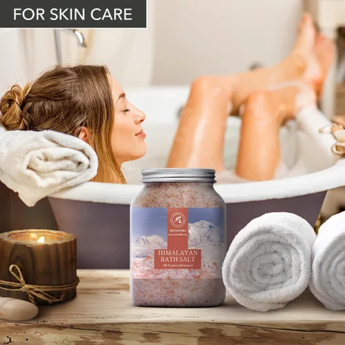 Miniatura 7 de Sal de cristal rosa del Himalaya de 46 onzas, 100% pura y natural, sal del Himalaya para un buen sueño, alivio del estrés, limpieza desintoxicante