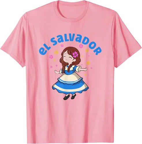 Miniatura 63 de Camiseta de mujer hispana con bandera salvadoreña de El Salvador Orgullosa, Negro