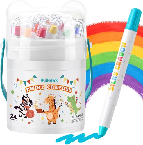 Miniatura 9 de Crayones sedosos, 12 colores de crayones para bebés de 1 a 3 años y niños de 4 a 8 años, fácil agarre con 150 páginas PDF y pincel, suministros