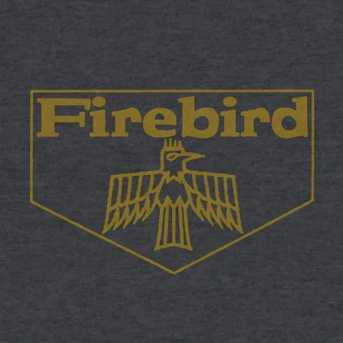 Miniatura 2 de Tee Luv Pontiac Firebird Graphic - Camiseta para hombre, Gris Carbón jaspeado