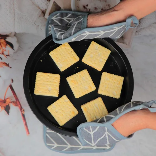 Miniatura 3 de Juego de 6 agarraderas resistentes al calor, juego de 6 soportes para ollas de cocina con 2 soportes para mango caliente, salvamanteles para cocinar