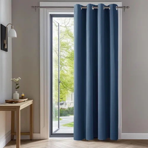 Miniatura 32 de Deconovo Cortina opaca, para oscurecer la habitación Gris claro