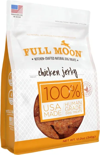 Miniatura 11 de Full Moon - Cecina de pollo para perros saludable, natural y de grado humano, sin granos, hecha en EE. UU., 1.5 libras (Paquete de 1)