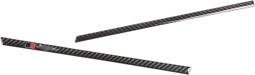 Miniatura 7 de Adhesivo decorativo de salida de aire para consola central de automóvil (con letra), apto para Toyota Supra GR A90 A91 MK5 2019-2022, borde de fibra