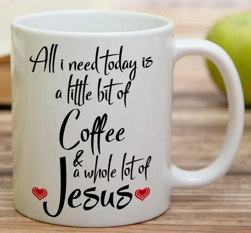 Miniatura 55 de Retreez Taza divertida – This Girl Runs on Coffee + Jesus - Tazas de café de cerámica de 11 onzas – Divertido, sarcasmo, sarcástico, motivacional
