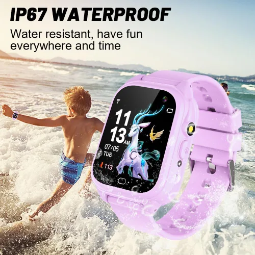 Miniatura 3 de Tywop Reloj inteligente impermeable para niños, reloj inteligente para niños y niñas de 3 a 12 años, juguetes de aprendizaje, regalos de cesta