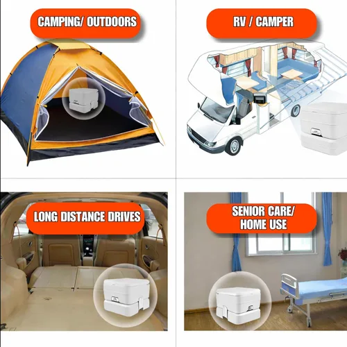 Miniatura 10 de SEAFLO Inodoros portátiles para barcos, autocaravanas, camping y barcos
