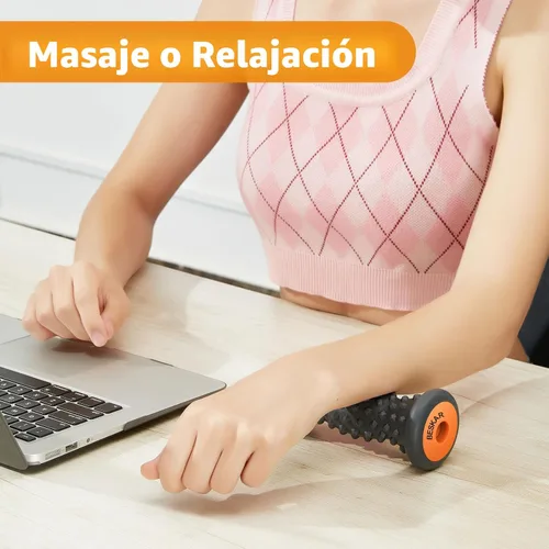 Miniatura 6 de BESKAR Rodillo masajeador de pies para alivio de la fascitis plantar, portátil, masaje muscular de tejido profundo, dolor de arco de pies y talón