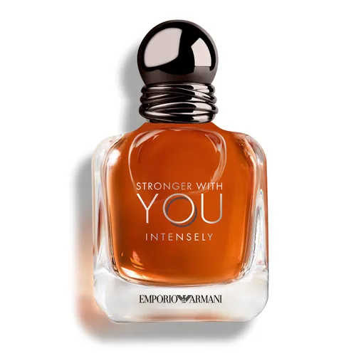 Armani Beauty - Más fuerte contigo intensamente - Colonia para hombre - Fragancia Fougère Ambery Woody para hombre - Pimienta rosa, lavanda, notas