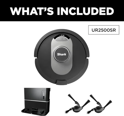 Miniatura 11 de Shark UR2500SR AI Ultra Robot Aspirador con base autovaciada, sin bolsa, capacidad de 30 días, navegación LIDAR, compatible con Alexa, conexión