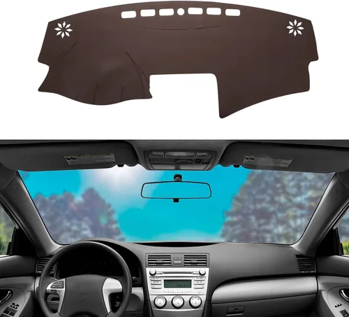 Miniatura 15 de Funda de cuero para salpicadero, protección solar compatible con Chevy Tahoe Suburban Denali Avalanche GMC Yukon/XL, Chevy Silverado Sierra 07-14
