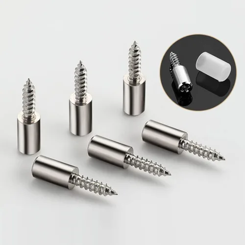 Miniatura 9 de 20 tornillos autorroscantes, soporte laminado para gabinete, pasadores de estante con funda antideslizante, soporte de estante de acero clavija