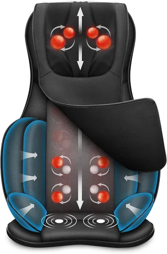 Miniatura 2 de Snailax Paquete de almohadilla para silla de masaje de cuerpo completo y masajeador de percusión de mano