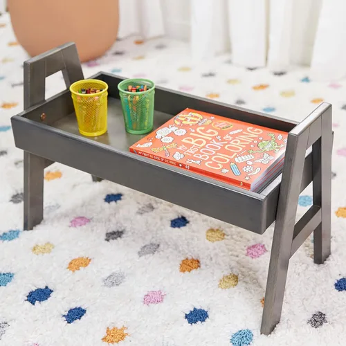 Miniatura 11 de ECR4Kids Estante apilable ajustable con borde completo, estantería, gris lavado Gris (Grey Wash)