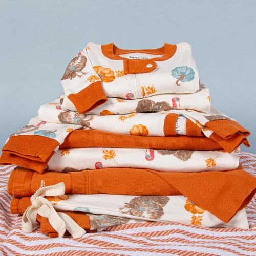 Miniatura 4 de Burt's Bees Baby Conjuntos de pijamas de Navidad familiares a juego, pijamas de algodón orgánico para niños, niños pequeños, mujeres y adultos