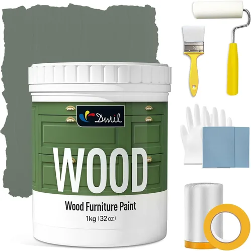 Miniatura 17 de DWIL Pintura para Muebles con Acabado Mate - Pintura para Madera de 16 Oz para Gabinetes, Puertas, Mesas y Cómodas Renovación - A Base de Agua, No