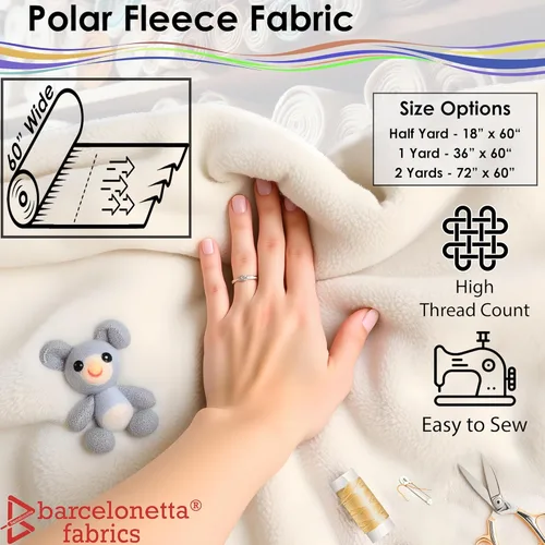 Miniatura 3 de Barcelonetta Tela de forro polar Tela de manta 72 x 60 pulgadas Forro polar Suave, felpa, antibolitas Poncho, funda de almohada, 2-Mono