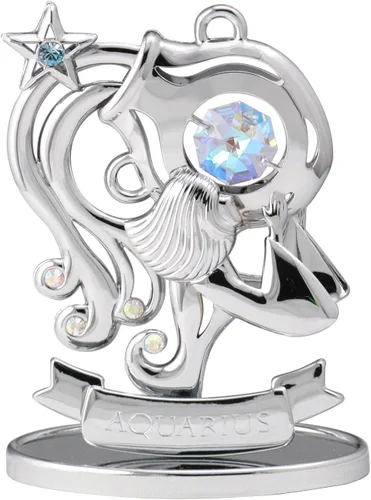 Miniatura 10 de CRYSTOCRAFT Regalo de sagitario, adorno de constelación con cristal austriaco, adorno de cristal de signo del zodiaco, colección de decoración
